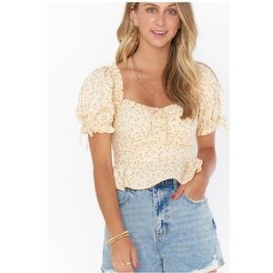 Show Me Your MUMU Floral Coquette Top